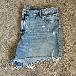 High Rise Slouchy Straight Old Navy Shorts